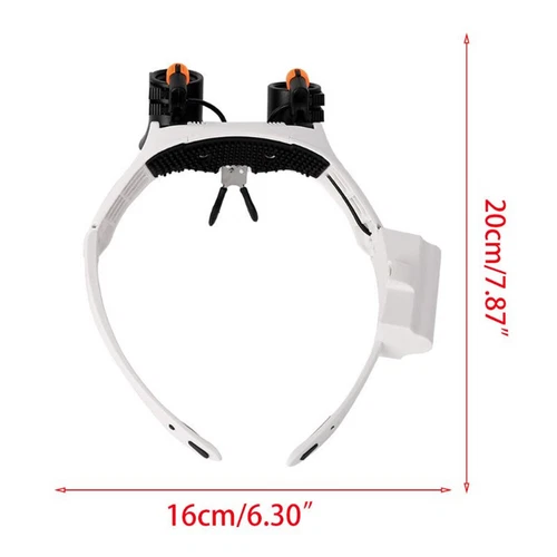 3/4/5/6/7/10X Adjusting LED Light Headband Magnifying Glasses Eye Magnifier Tool - Picture 6 of 11