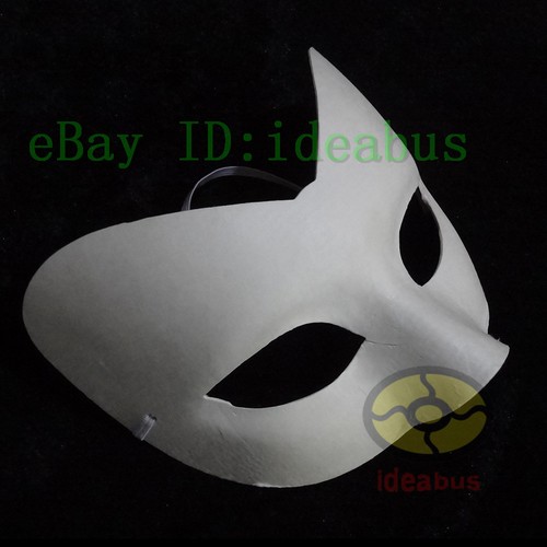 DIY Unpainted Mardi Gras Venetian White Blank Masquerade Paper Pulp Costume Mask - Picture 36 of 50