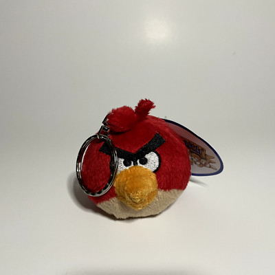 SAMPLE Angry Birds Classic Red Keychain Plush | 2010 3'' CWT Collection