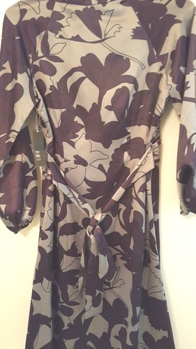 Mixit Ladies Size 4 Purple & Gray Floral Dress Nwts Rtl $80 - Picture 3 of 6