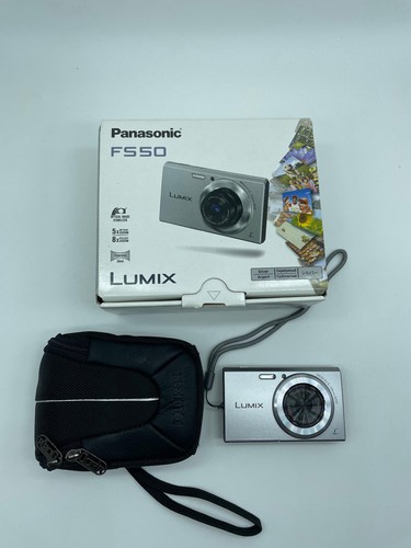 Panasonic FS 50 Lumix Digitalkamera 1A m. Tasche, Karton, Anleitungen, Akku top