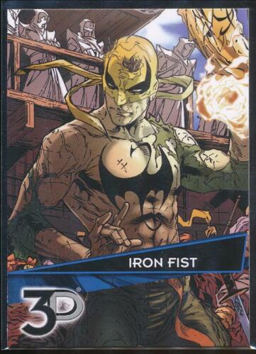 Tarjeta coleccionable Marvel 2015 3D #58 Iron Fist - Imagen 1 de 2