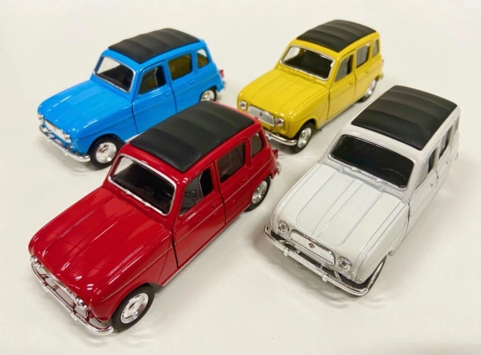 Welly Renault R4 ,,gelb,, Klassiker Oldtimer Top Modellauto Pullback ,,NEU‘‘ - Bild 4 von 4