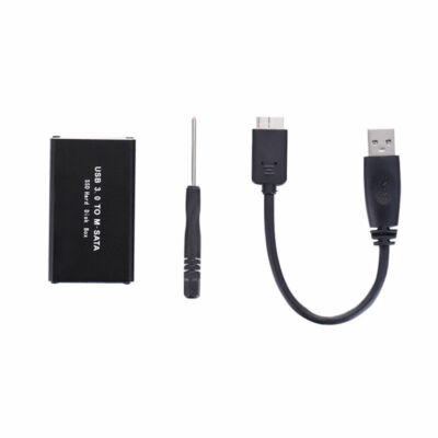 USB 3.0 to mSATA SSD Hard Disk Box Converter Adapter Enclosure External Case US