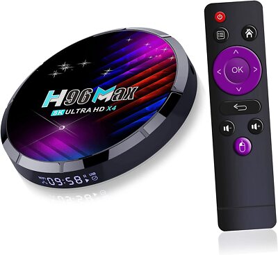 Android 11 TV Box H96 Max X4 Amlogic S905X4 4GB RAM 32GB ROM with 100M LAN