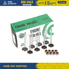 Intake Exhaust Valves W Seals Fit Suzuki Sidekick Geo Tracker 1.6 Sohc 8v G16kc