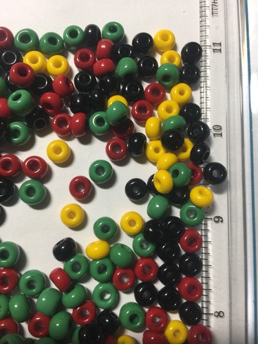 Irie Rasta Red Yellow Green Black Beads - Picture 43 of 86