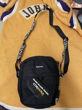 Supreme SS18 Nylon Shoulder Bag Black  New w/ Tags