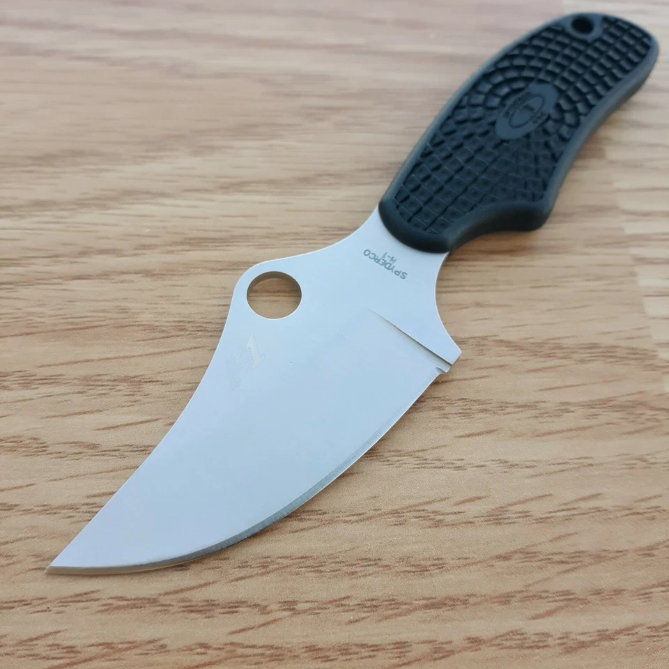 Faca fixa Spyderco ARK-Always Ready 2,5" H1 lâmina de aço preta cabo FRN 35PBK - Imagem 2 de 4