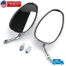 Chrome Motorcycle Rearview Mirrors For Yamaha...