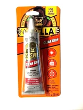 GORILLA GLUE CLEAR GRIP CONTACT ADHESIVE 3OZ TUBE USE LIKE E6000 CRAFT 5122007