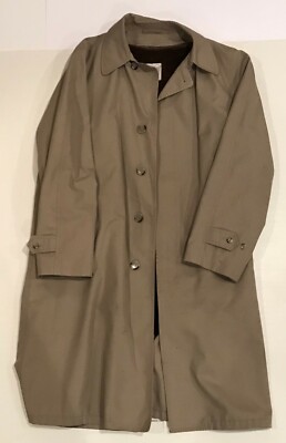 Raintamer Vintage Heavy Trench Style Raincoat Size Tall 42 READ USED
