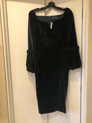 alexander mcqueen black velvet dress Alexander Mcqueen McQ Long Black Devore Velvet Dress M
