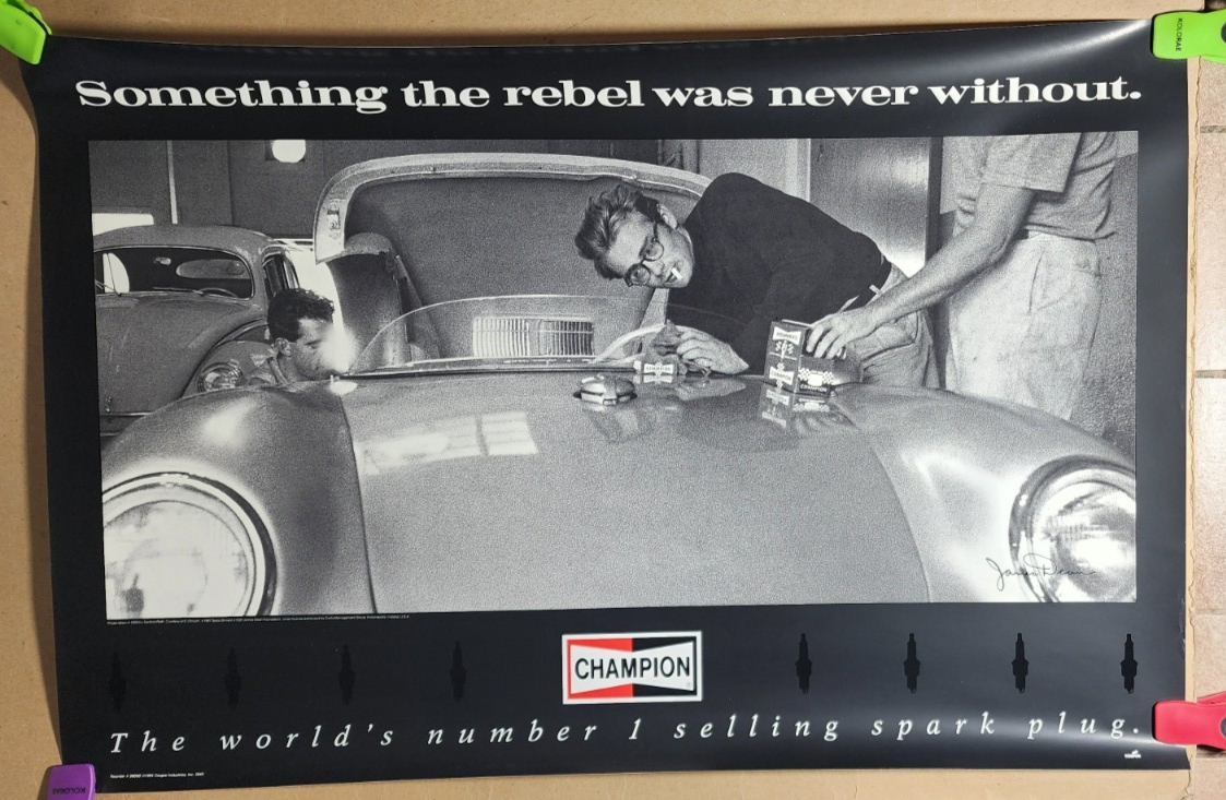 JAMES DEAN Champion Spark Plug Something the Rebel Was Never