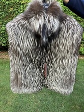 Avanti Furs Of Kastoria, Greece Genuine Fox Fur Womens Gillet Waistcoat Size 44