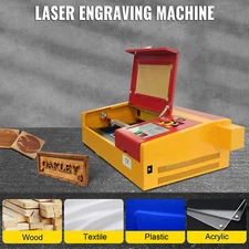 VEVOR 50W CO2 Laser Engraving Machines Laser Engraving Tool 300*200mm 1-350 mm/s