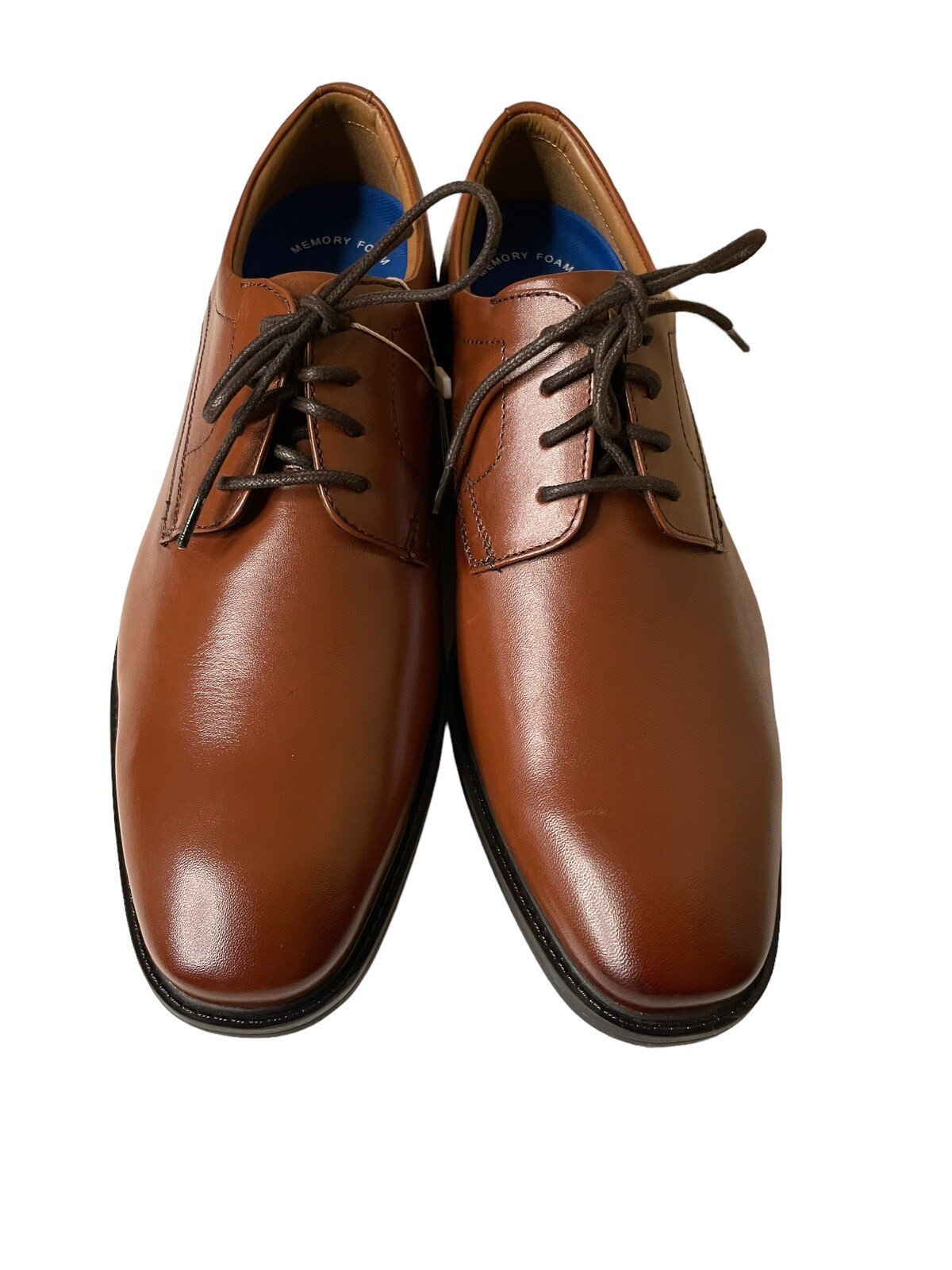 SAOLA Scarpe eleganti stringate in pelle Nunn Bush Baxter Oxford taglia 10 marroni cognac