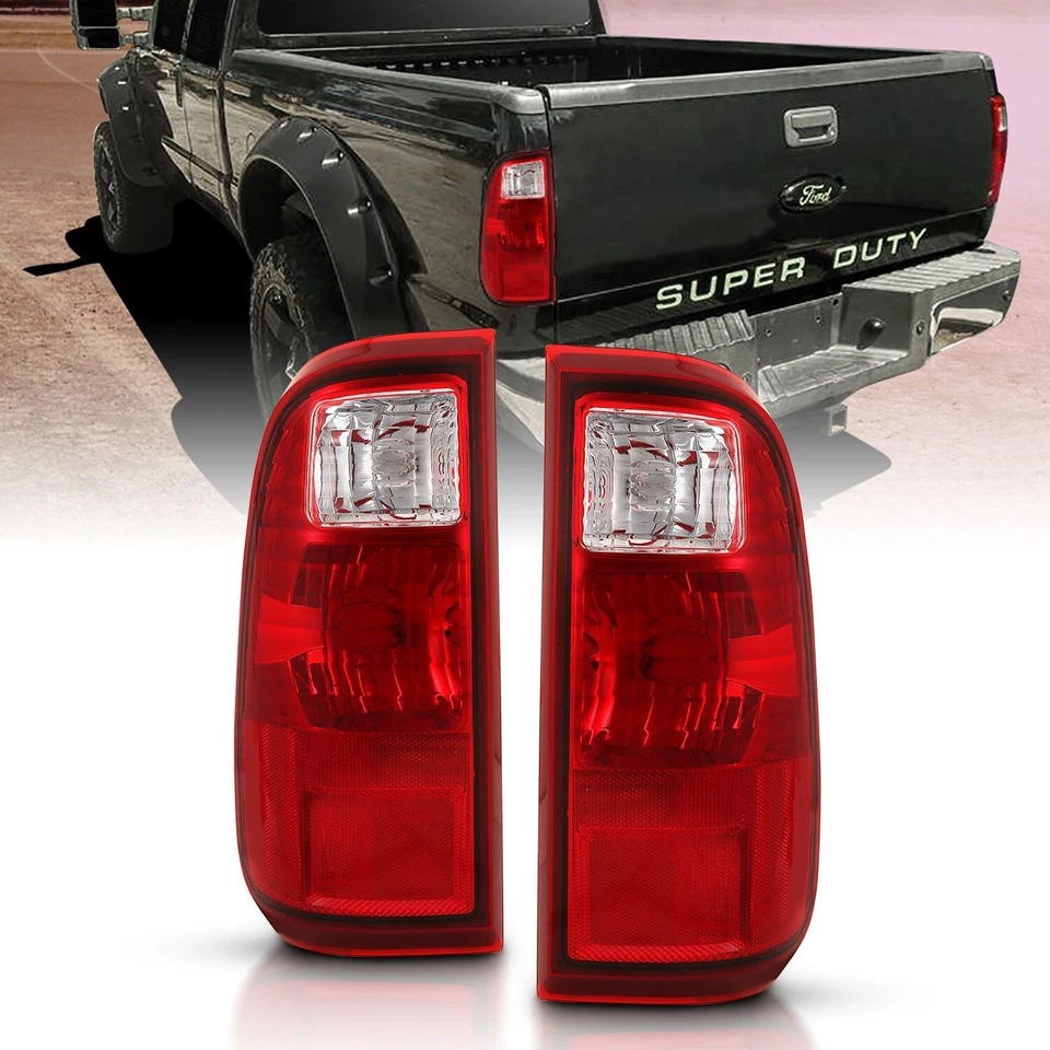 08-16 Ford F250 F350 F450 Super Duty Pickup luces traseras rojas de repuesto lámparas Foto 3 de 4