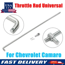 Throttle Rod Linkage V8 w/ Clip Accelerator Adjustable For Camaro Nova Chevelle