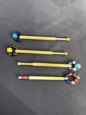 4 einfache Spangled Holzspitzenkl&ouml;ppeln