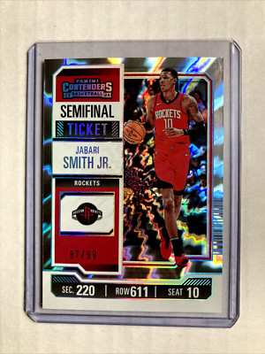 2023-24 Panini Contenders #88- Jabari Smith Jr Semifinal Ticket Sp #'d 87/99