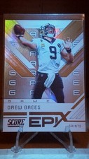 2019 Score Epix Game #EG-4 Drew Brees New Orleans Saints Football Card
