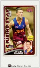 2008 SA The Advertiser AFL Cards Risingstar Nominee RS9 Mitch Clark (Brisbane)