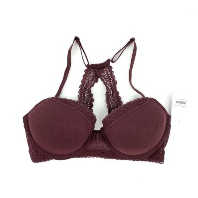 Auden Bra Womens 32D The Ace Demi Racerback Lightly Lined Front Closure NWT