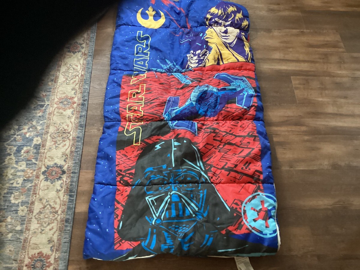 VTG Star Wars Darth Vader Luke Skywalker Sleeping Bag Great Shape