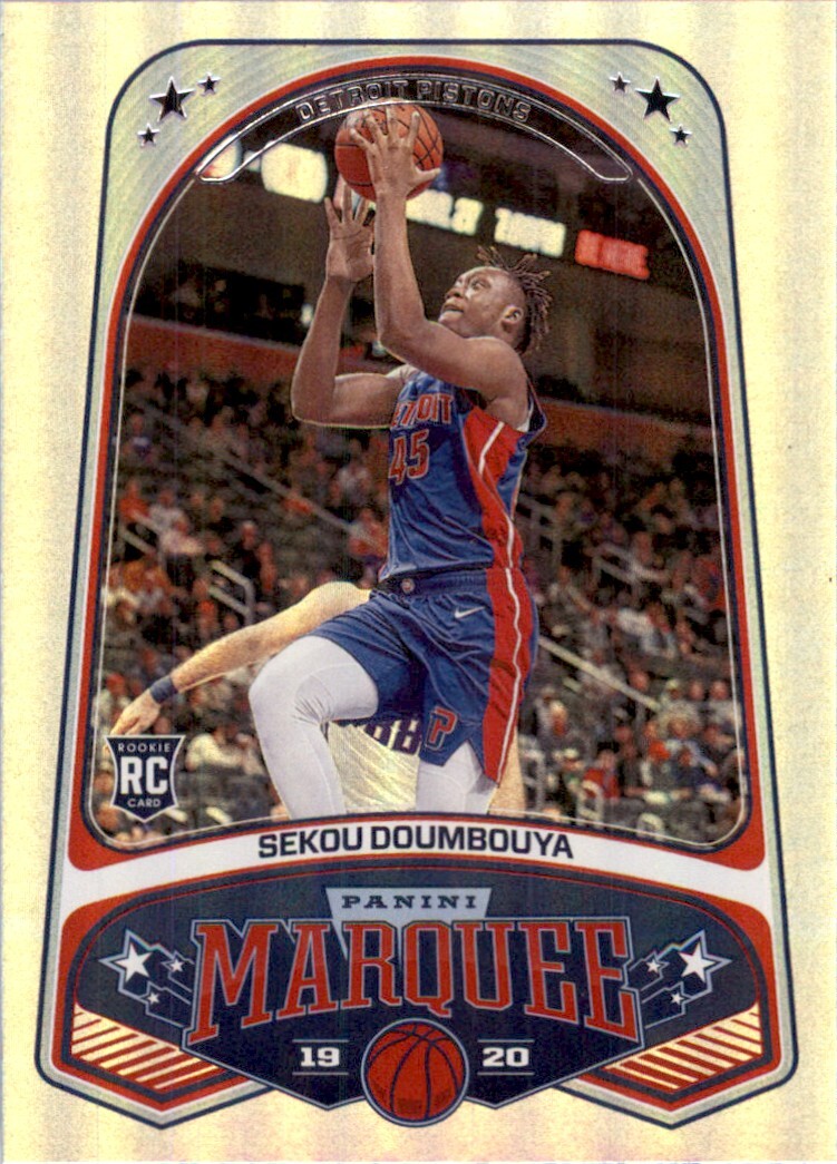 セクー ドゥムブヤ Panini Donruss Next Day 直筆サイン 2019-20 Panini Marquee SEkou Doumbouya Rookie Detroit
