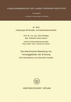 Die öKonomische Bewertung Von Vorranggebieten Der Erholung Ulrich BröSse