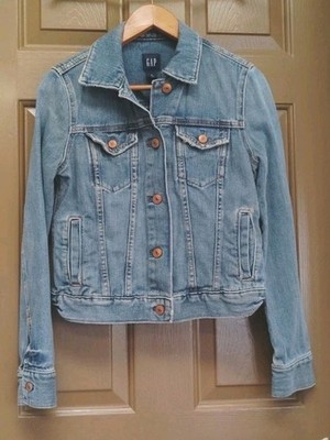 Womens Gap Trucker Style Denim Jacket- Size S Fade