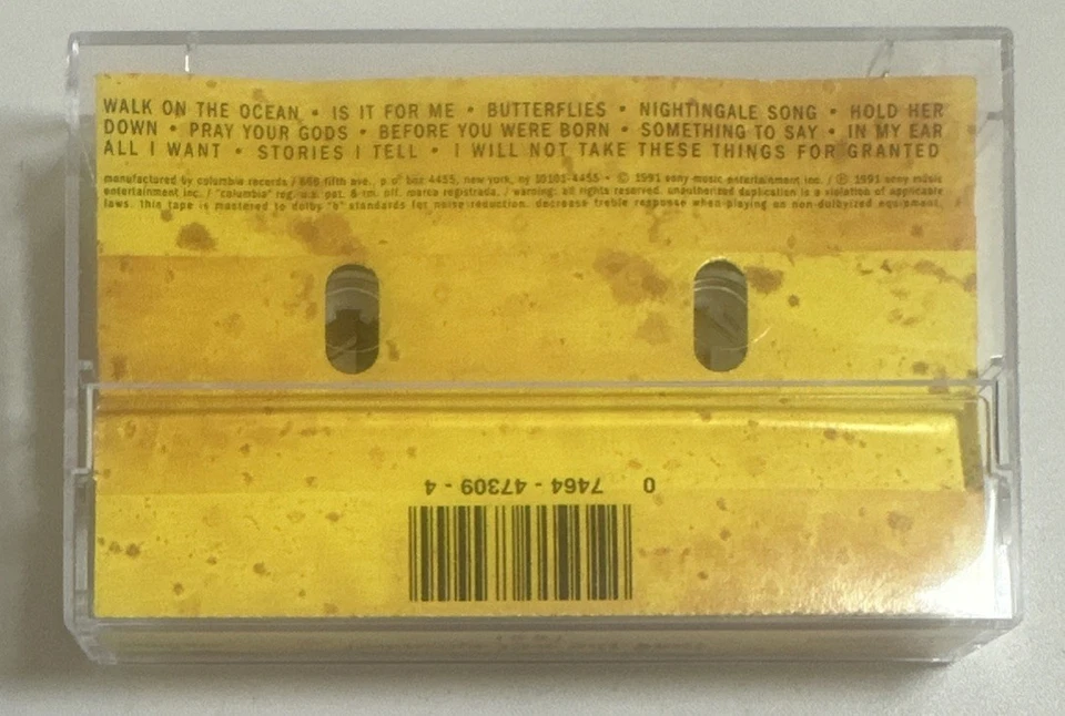 Toad The Wet Sprocket Fear Cassette Tape 1991 Columbia Alternative Rock EX / EX - Image 3 of 4