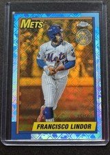 2025 Topps Chrome 35th Anniversary Francisco Lindor Gold Refractor /50