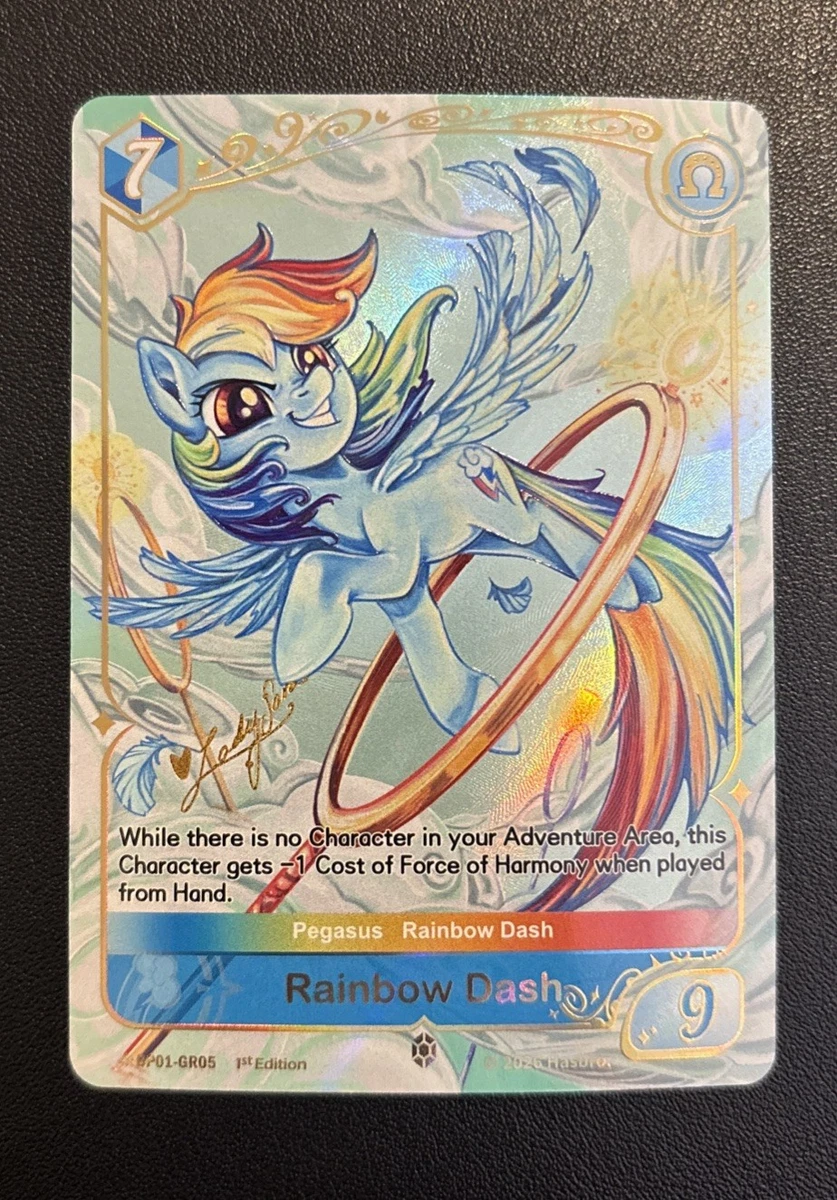 希少】 マイリトルポニーTCG レインボーダッシュ CR絵違いサインの通販