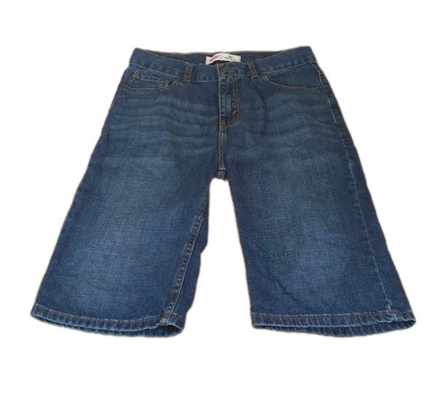 Levi's 505 Denim Shorts 29 Inch Waist Regular Fit Dark Wash Y2k UK12