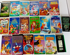 19 VHS Tapes Mostly Disney, Black Diamond, Classics, All Tested Work, only 2 ea