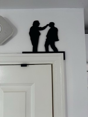 TV Show ''unten'' Türrahmen Wandbehang - Rik Mayall & Ade Edmondson