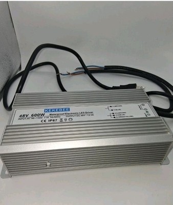 KEKEBEE LED Driver 48V 600W Waterproof Power Supply AC90-130V to DC48-V12.5A