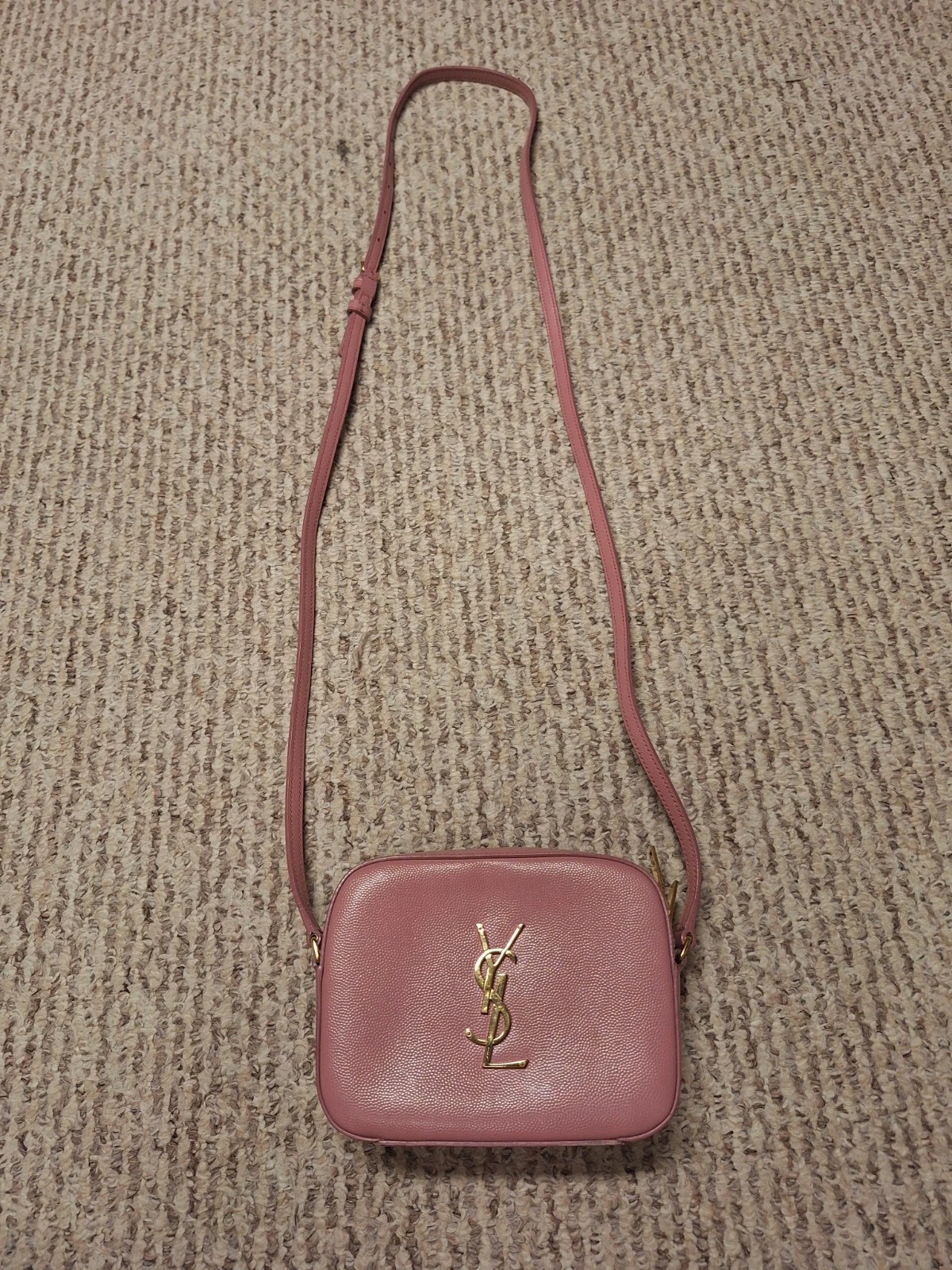 Saint Laurent — YSL Saint Laurent Interior Mini Crossbody Small Pink Leather