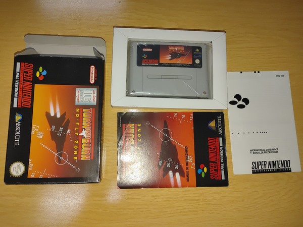 Turn And Burn no Fly zone Nintendo Snes Pal Esp