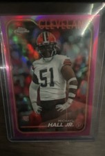2024 Topps Chrome - Rookies Michael Hall Jr. #268 Pink Refractor (RC)