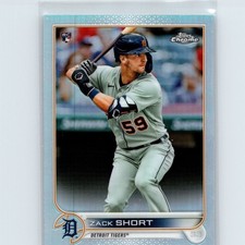 2022 Topps Chrome - Zack Short #86 - Refractor (RC) - Detroit Tigers