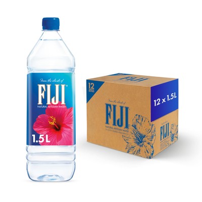FIJI Natural Artesian Water, 50.7 Fl Ounce Bottle (Pack of 12)