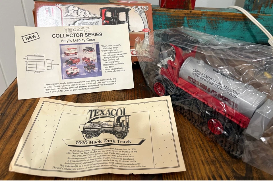 ERTL Texaco 1910 Mack Tanker Truck Series Die Cast Metal Bank Collector #12 - Image 2 of 4