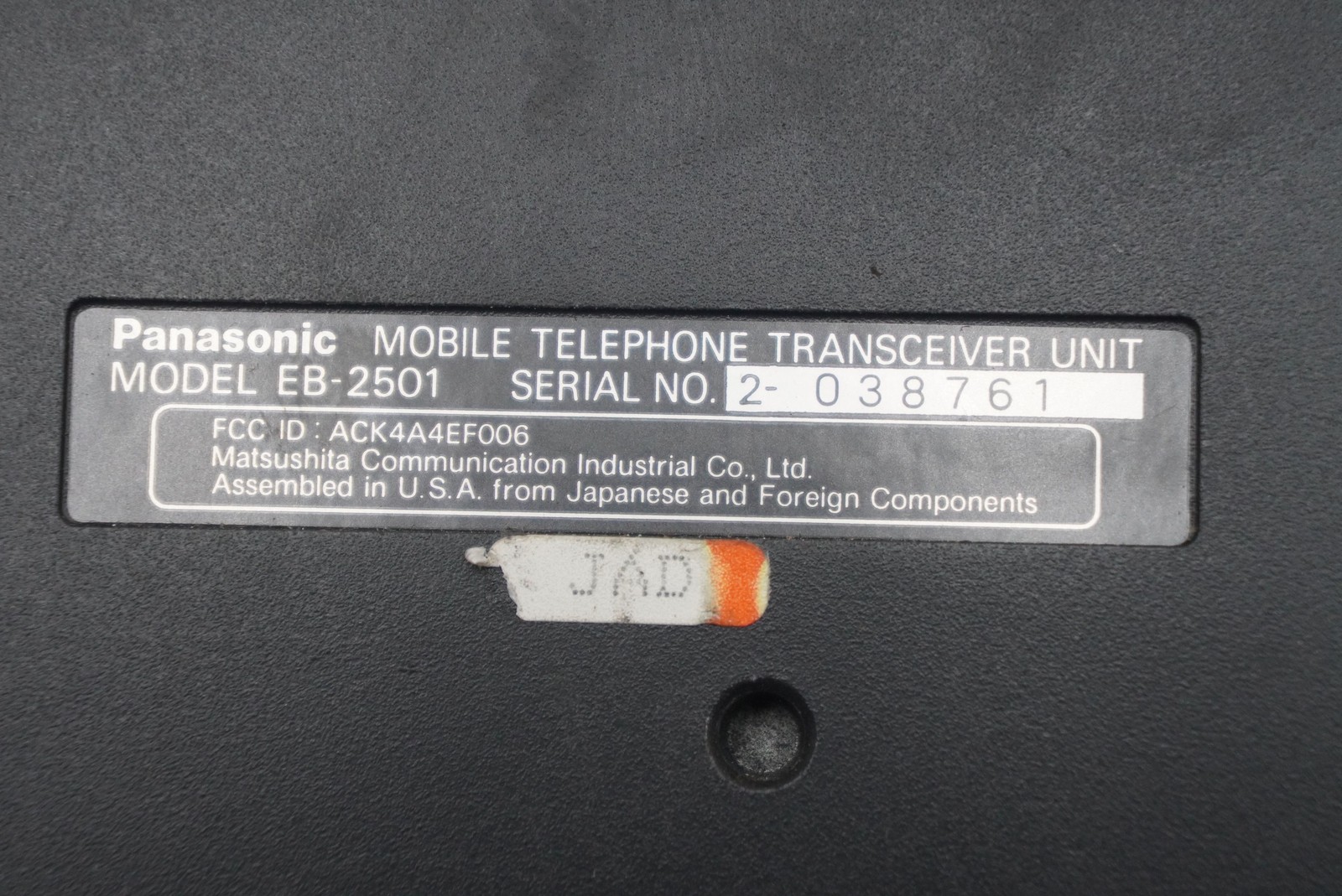 Panasonic EB-2501 Mobile Telephone Transceiver Module Unit Bentley Mulsanne 1988
