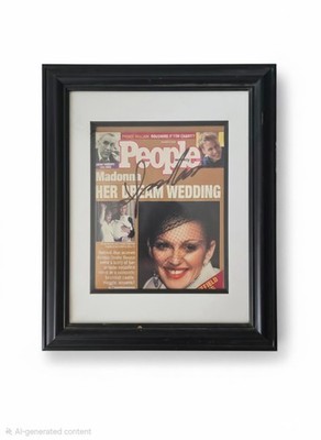 MADONNA FRAMED & AUTOGRAPHED ''HER DREAM WEDDING'' PEOPLE