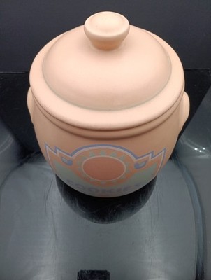TREASURE CRAFT SOUTHWEST PATTERN COOKIE JAR & LID FREE SHIPPING