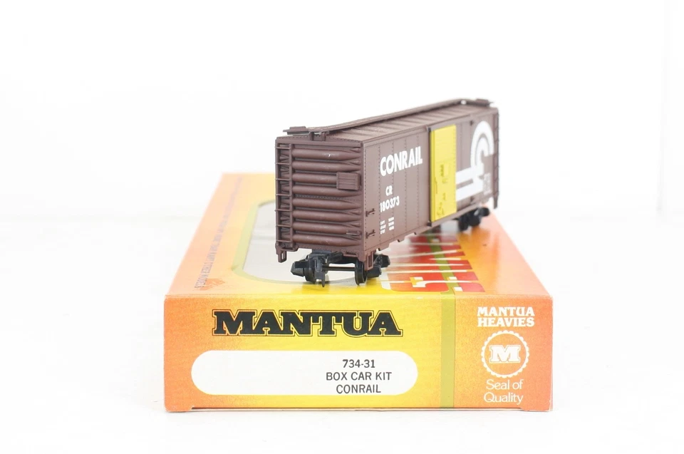 HO Scale Mantua Heavies Conrail Box Car Built Kit Excellent 734-31 - Image 3 of 4