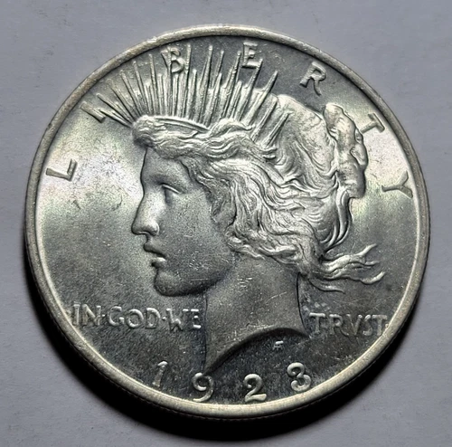 1923-P PEACE Liberty $1 Dollar 90% Silver Coin ~ Orig Hi Grade Uncirculated BUnc